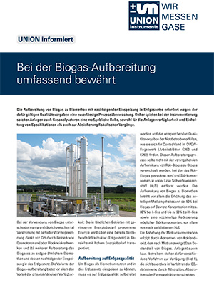 Biogas Aufbereitung